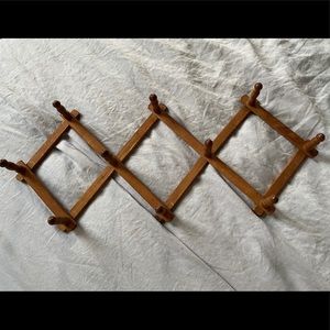 Vintage wooden accordion rack- made in Japan